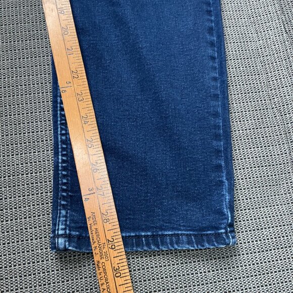 Liz Claiborne Womens 18W Blue Sara Slim Leg Mid-Rise Denim Jeans - Picture 7 of 9